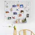 clip grid wall hanging nail iron frame